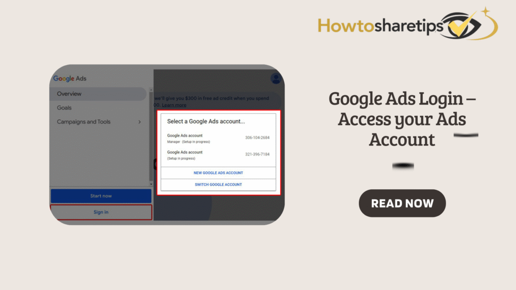 Google Ads Login – Access your Ads Account