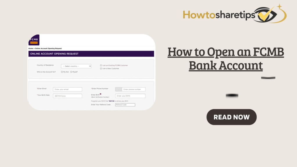 How to Open an FCMB Bank Account