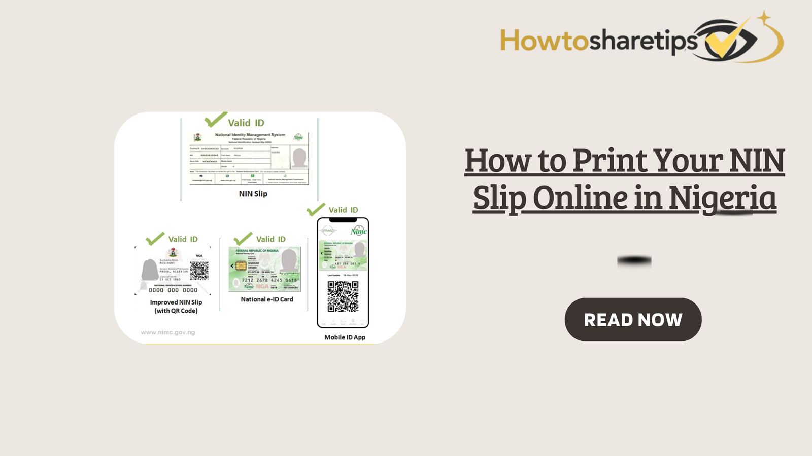 How to Print Your NIN Slip Online in Nigeria