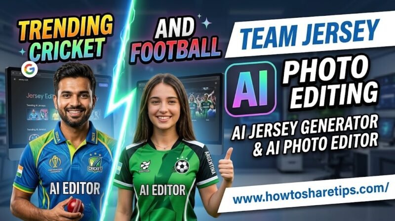 Trending Cricket & Football Team Jersey AI Photo Editing | AI Jersey Generator & AI Photo Editor