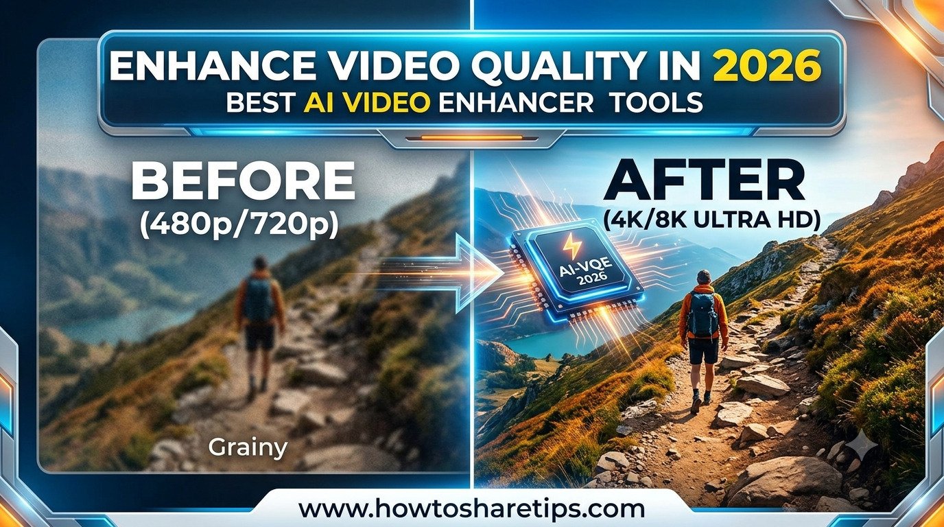 How to Enhance Video Quality in 2026: Best AI Video Enhancer Tools to Increase Video Resolution and Improve Video Quality