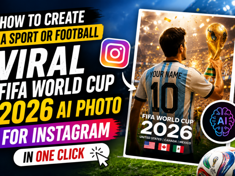 How to Create a Sport or Football Viral FIFA World Cup 2026 AI Photo for Instagram in One Click