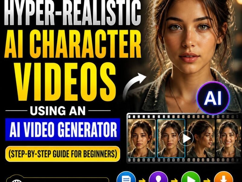 How to Create Hyper-Realistic AI Character Videos Using an AI Video Generator (Step-by-Step Guide for Beginners)