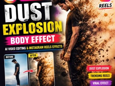Instagram Trending Dust Explosion Body Effect Reels Editing | AI Video Editing & Instagram Reels Effects