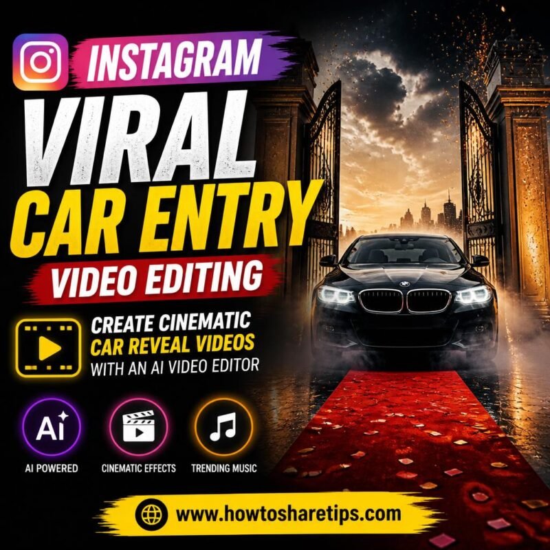Instagram Viral Car Entry Video Editing: Create Cinematic Car Reveal Videos with an AI Video Editor