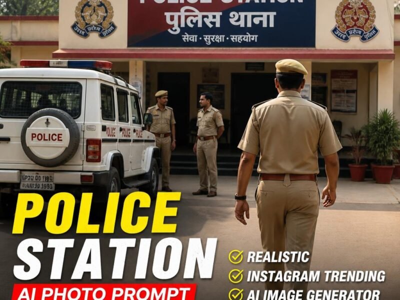 Police Station Instagram Trending Realistic AI Photo Prompt | AI Photo Prompt & AI Image Generator