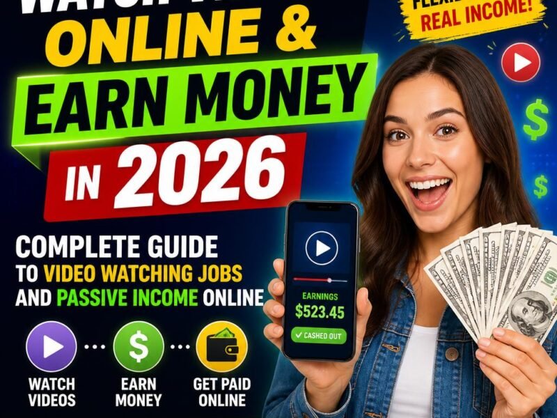 Watch Videos Online & Earn Money in 2026: Complete Guide to Video Watching Jobs and Passive Income Online