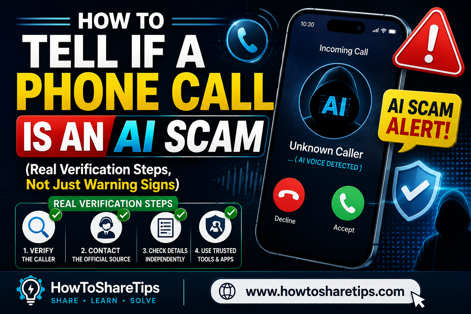 How to Tell If a Phone Call Is an AI Scam (Real Verification Steps, Not Just Warning Signs)